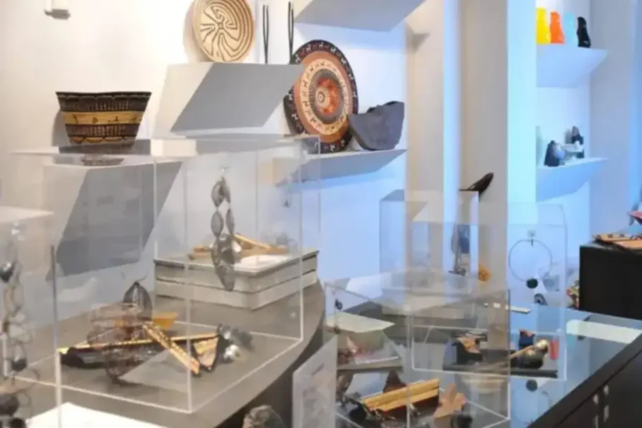 Displays of a museum